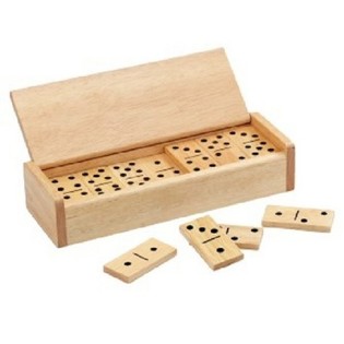 JUEGO DE DOMINÓ DE MADERA