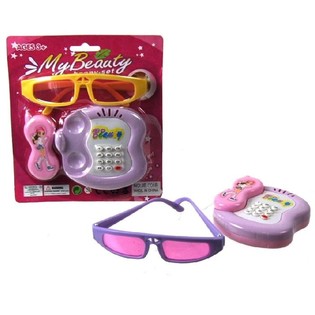 GAFAS DE SOL CON TEL&Eacute;FONO DE JUGUETE (6 uds.)