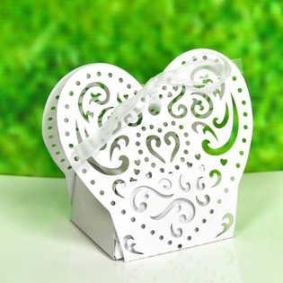 Cajitas de Boda Cortadas con Láser para Detalles (12 uds.)