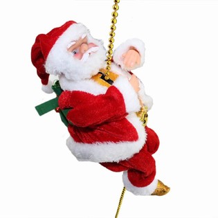 PAPÁ NOEL TREPADOR CON MÚSICA (2 uds.)