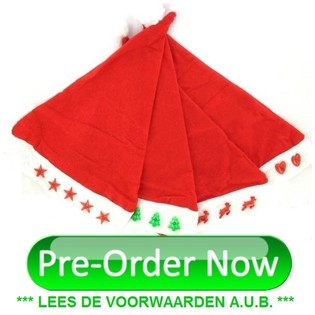 PACK SURTIDO DE GORROS DE NAVIDAD CON LUZ (240 uds.)
