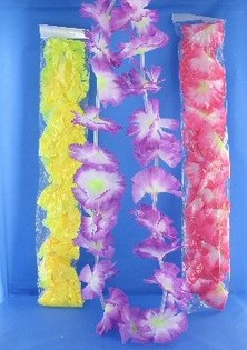 COLLARES HAWAIANOS DE FLORES (12 uds.)
