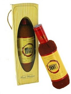 Toalla con Forma de Botella de Vino en Caja de Regalo (Set de 2)