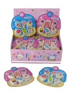 Gomas de Borrar Snack Bar en Expositor (24 uds)