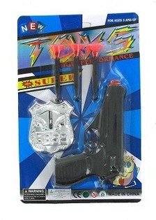 Set de Policía de Juguete en Blíster (10 uds.)