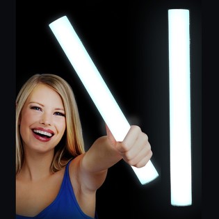 Palo de Espuma LED Monocolor - B culo de Fiesta - BLANCO (24 uds.)