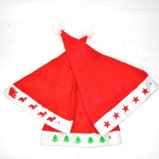 Gorros de Navidad Luminosos con LED - 3 Dise&ntilde;os (Pack de 12)