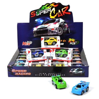 Mini Coches de Fricci&oacute;n en Expositor (24 uds.)