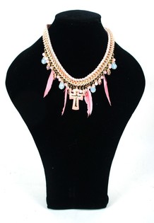 Collar de Lujo Estilo Ibiza Rosa (1 ud.)