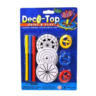 SET DE PEONZAS CON ROTULADORES (12 uds.)