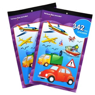 LIBRETAS DE PEGATINAS MODELO: VEH&Iacute;CULOS (12 uds.)