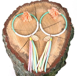 Pendientes de colores estilo Ibiza (1 ud.)