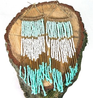Pendientes largos estilo Ibiza (1 ud.)