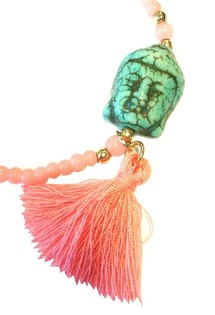Pulsera Buda Rosa Estilo Ibiza (1 ud)