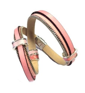 Pulsera de Lujo Estilo Ibiza Rosa (1 ud.)