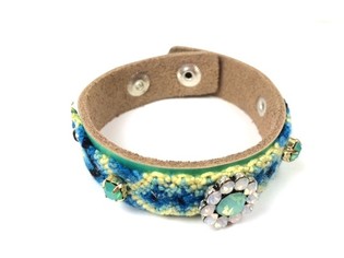 Pulsera Lujosa Estilo Ibiza Flor Menta (1 ud.)