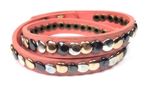 Pulsera Estilo Ibiza Color Salm&oacute;n (1 ud.)