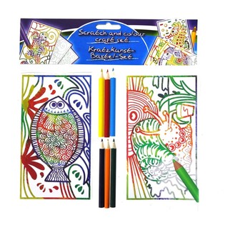 Set de rascar y colorear de 8 piezas (24 uds.)