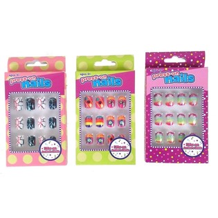 Uñas postizas adhesivas para niños (12 uds.)