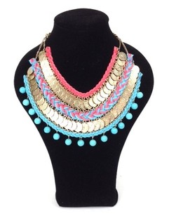 Collar Turquesa Rosa (1 ud.)