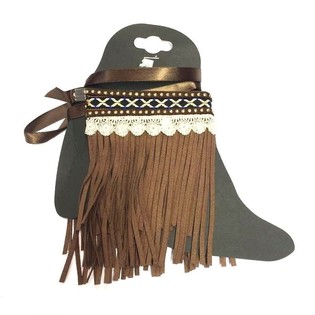 Decoración de Lujo para Botas con Flecos Marrón (1 ud)