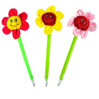 BOLÍGRAFO FLOR DE PELUCHE (11 uds.)