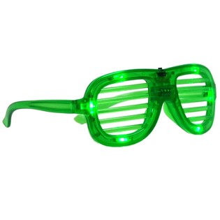GAFAS SHUTTER SHADES CON ILUMINACI&Oacute;N LED - COLOR: VERDE (12 uds.)