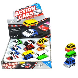 COCHES DE FRICCIÓN DE METAL DIE CAST EN EXPOSITOR (12 uds.)
