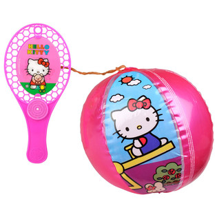 Set de Pala con Pelota El&aacute;stica Hello Kitty (12 uds.)