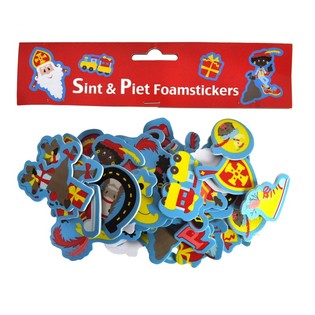 60 Pegatinas de Espuma Sinterklaas y Piet (3 sets)