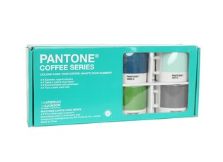 PANTONE - SET DE 4 TAZAS DE CAFÉ ESPRESSO Y PLATILLOS