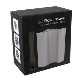 D-ZN - Jarrón para Flores FLOWERWAVE - Blanco (1 ud.)