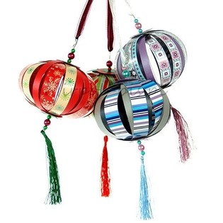 Kit de Manualidades Bolas de Navidad Colgantes Grandes (12 uds.)