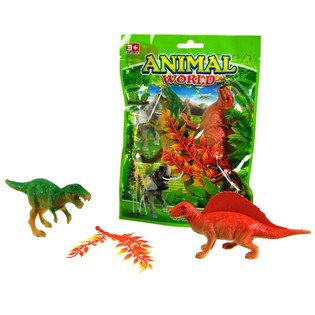 ANIMAL WORLD / SET DE JUEGO DE DINOSAURIOS (12 uds.)