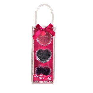 Set de 12 Unidades de Purpurina en Forma de Coraz&oacute;n (3 piezas por set)