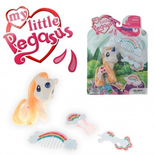 Unicornio MY LITTLE PEGASUS en tarjeta (24 uds.)