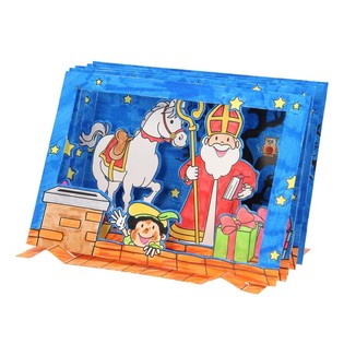 Set de Manualidades Ventana 3D Sinterklaas / San Nicolás (12 uds.)