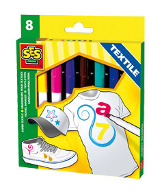 SES Rotuladores Textiles Maxi (Set de 8)