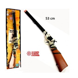 PISTOLA DE FULMINANTES WESTERN GRANDE, 8 TIROS, 53 CM (12 uds.)