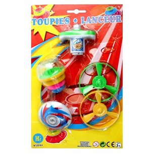 Set de 5 Peonzas en Tarjeta (24 uds.)
