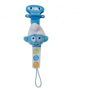 Sujeta Chupete de Peluche Pitufos (12 uds)