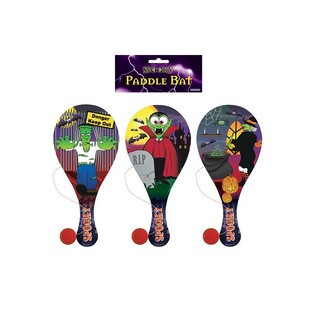 HALLOWEEN - JUEGO DE RAQUETA Y PELOTA CON ELÁSTICO (24 uds.)