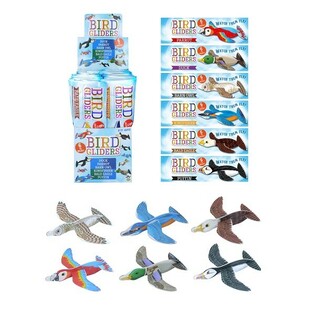 Aviones de Espuma de P&aacute;jaros en Expositor (48 uds.)