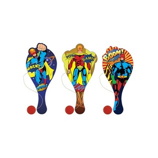 JUEGO DE PALA PADDLE BAT SUPERHÉROES (24 uds.)