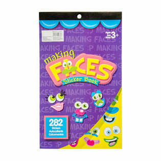 LIBRO DE PEGATINAS CREA TUS PROPIAS CARAS DIVERTIDAS 282 PCS (12 ud.)