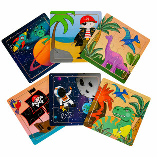 Mix de Puzzles de Madera para Niños en Expositor (24 uds.)