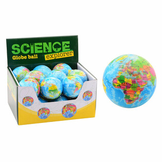 SCIENCE EXPLORER - Pelota Globo Terráqueo de Espuma Ø6 cm (Expositor 18 uds)