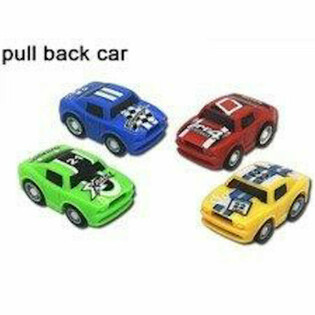 COCHES DEPORTIVOS PULL BACK - COLORES MIXTOS (48 uds.)