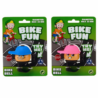 Timbre de Bicicleta para Niños BIKE FUN en Tarjeta (24 uds.)
