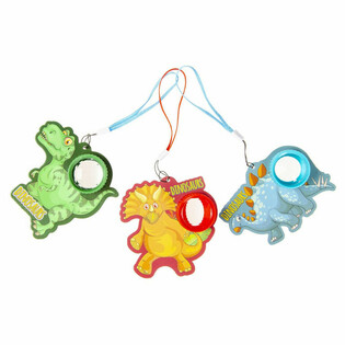 CALEIDOSCOPIO DE DINOSAURIO CON CORDÓN - MIX DINOSAURIOS (24 uds)